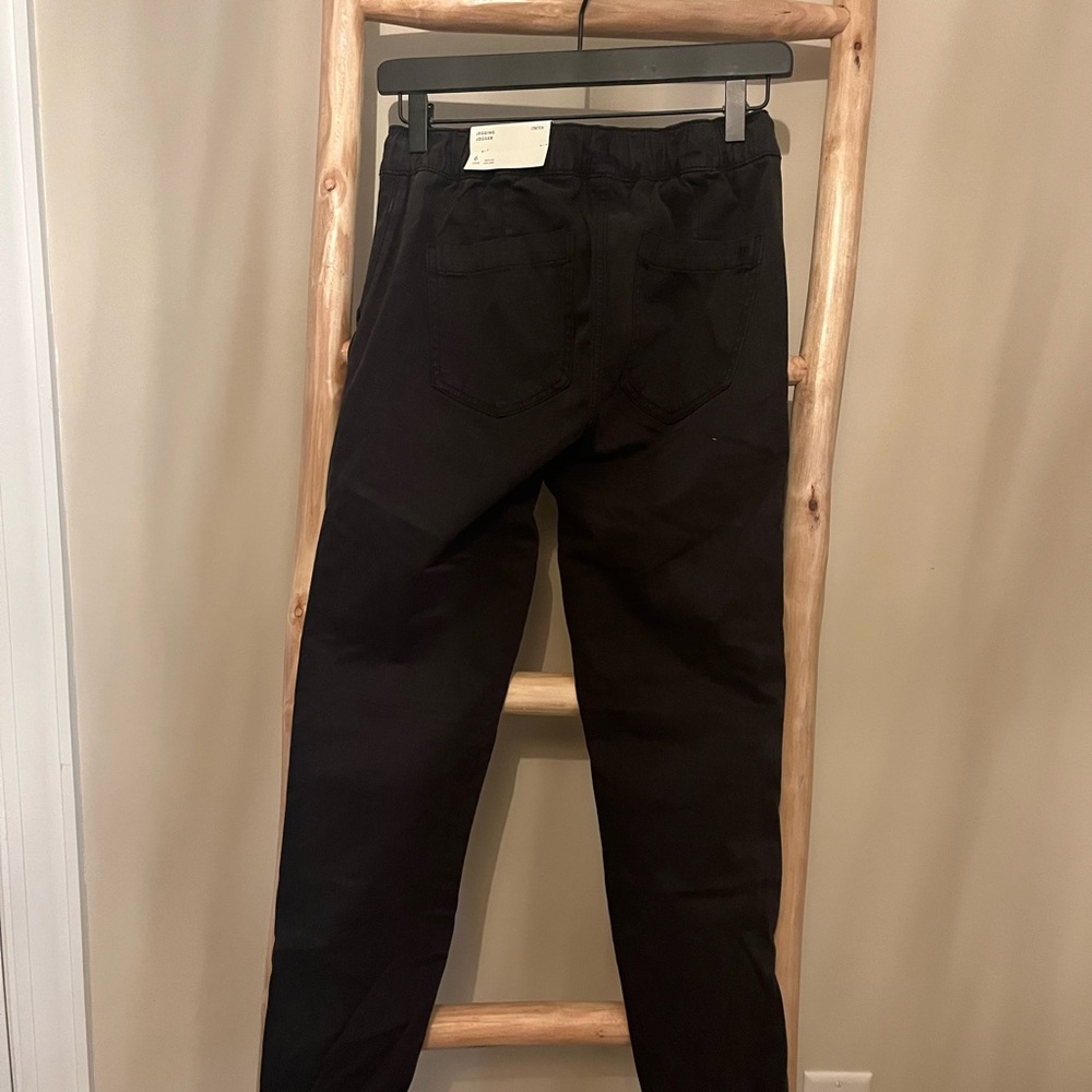 American Eagle Black black pull on Pants with ankle zip - Picture 2 of 2
